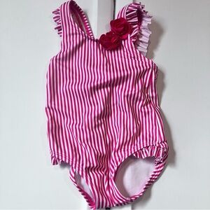 Gymboree Baby Pink and White bathing suit 12-18m
